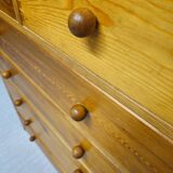 Vintage pine chest of drawers 1980