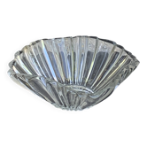 Large crystal bowl, vintage and collector's design salad bowl