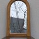 Vintage bamboo rattan mirror 1960 Italy