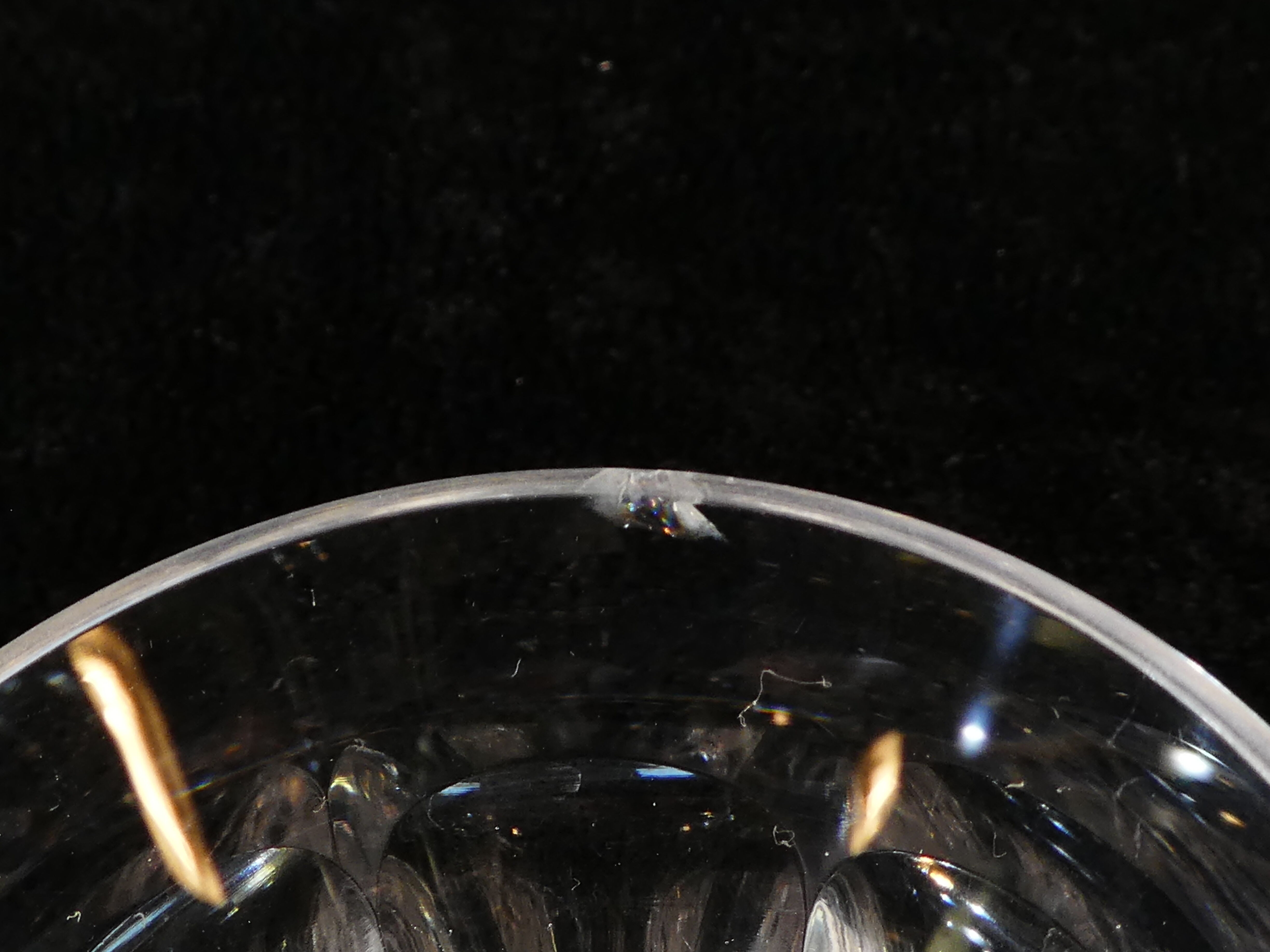 6 glasses in saint-louis crystal shape 766 size 5654