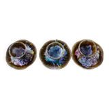 Set of 3 Morvan cups and saucers.