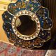 Round worked mirror