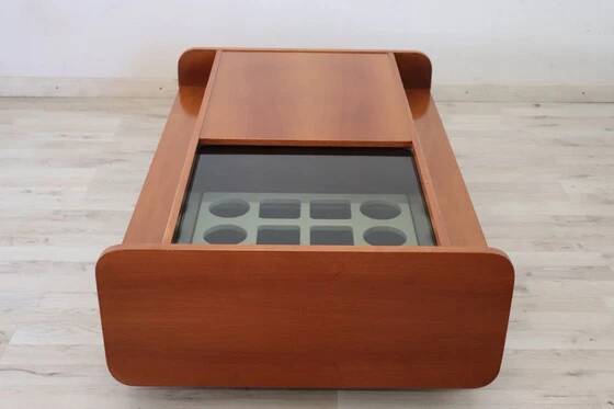 Table basse avec compartiment bar, Italie années 1970