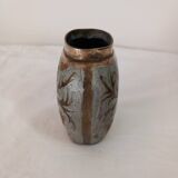 Vase en laiton émaillé