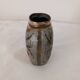 Enameled brass vase