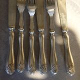 Cutlery in solid silver very worked marked W.H sterling