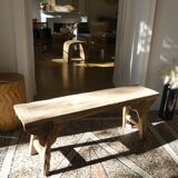 Recycled teak bench
