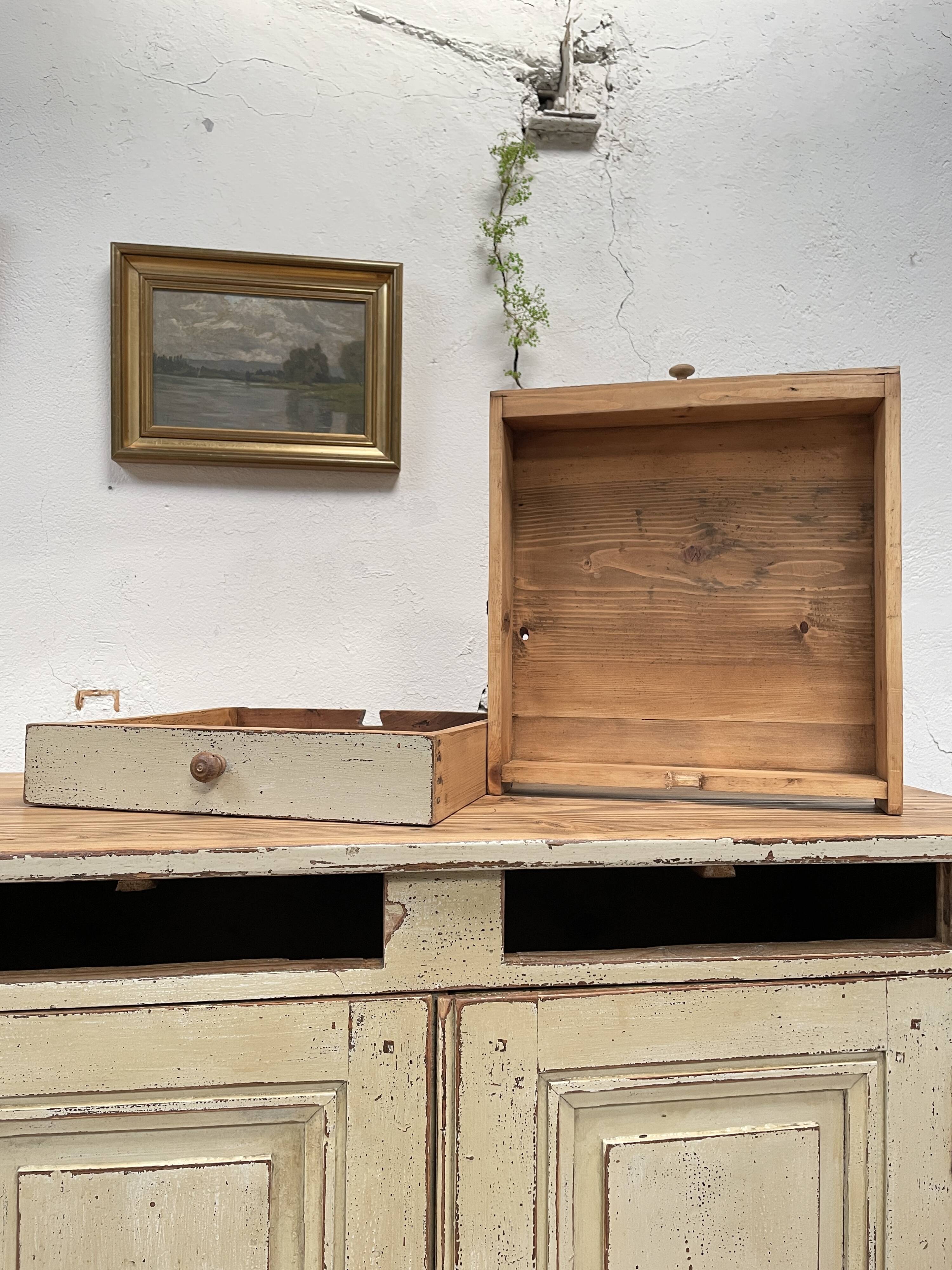 Parisian buffet in patinated wood, circa 1930.