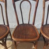 Lot de 5 chaises bistrot Buchon en bois courbé