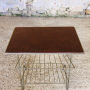 Side table / storage for vinyl top faux leather vintage 60s