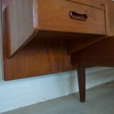 Danish Vintage Teak 'Floating' Bed, 1960s.