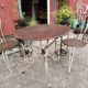 Small old wrought iron garden furniture