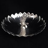 Plat Edwardian avec figurine de chouette  Reed & Barton