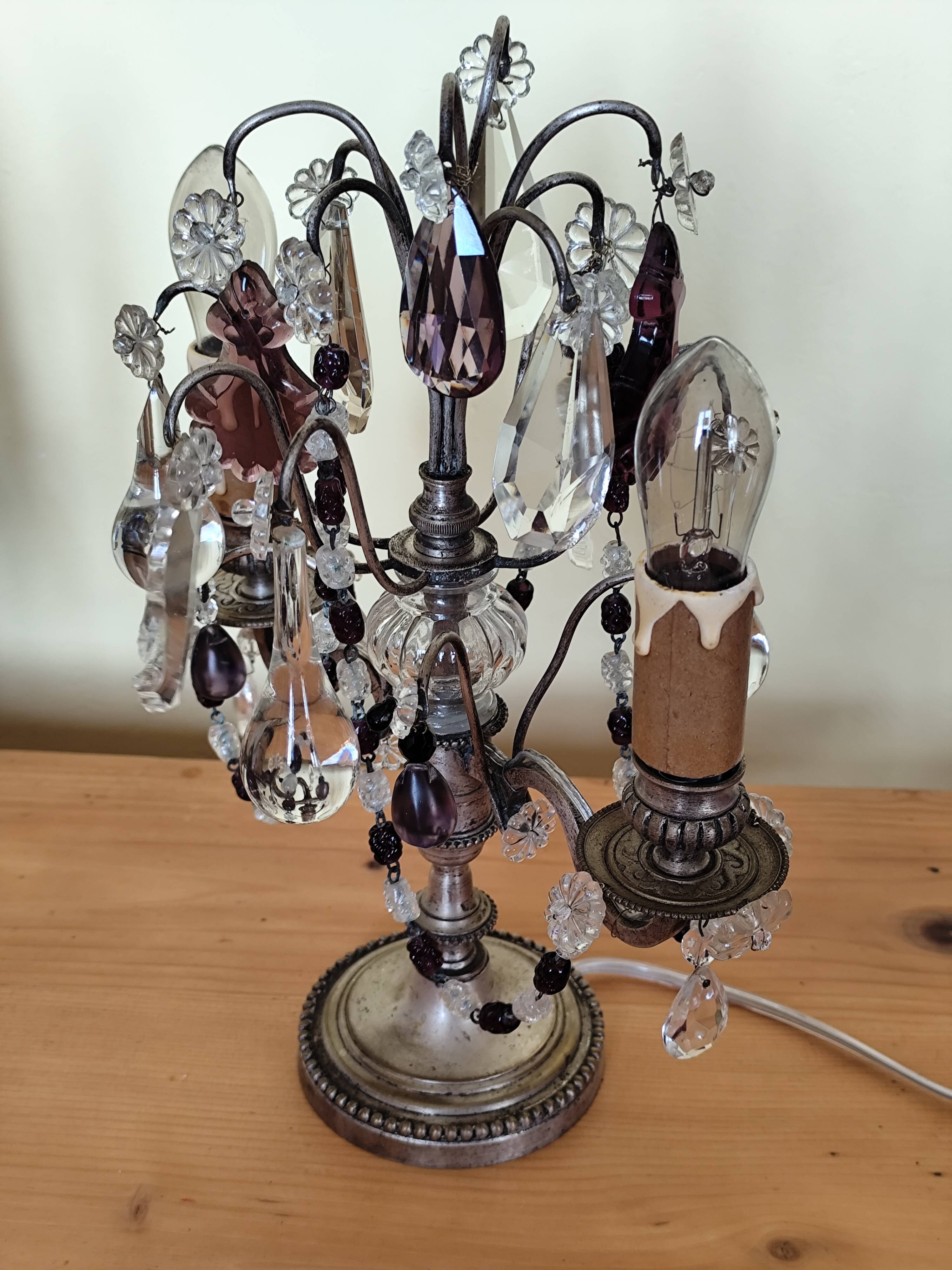 Pair of candelabra lamps