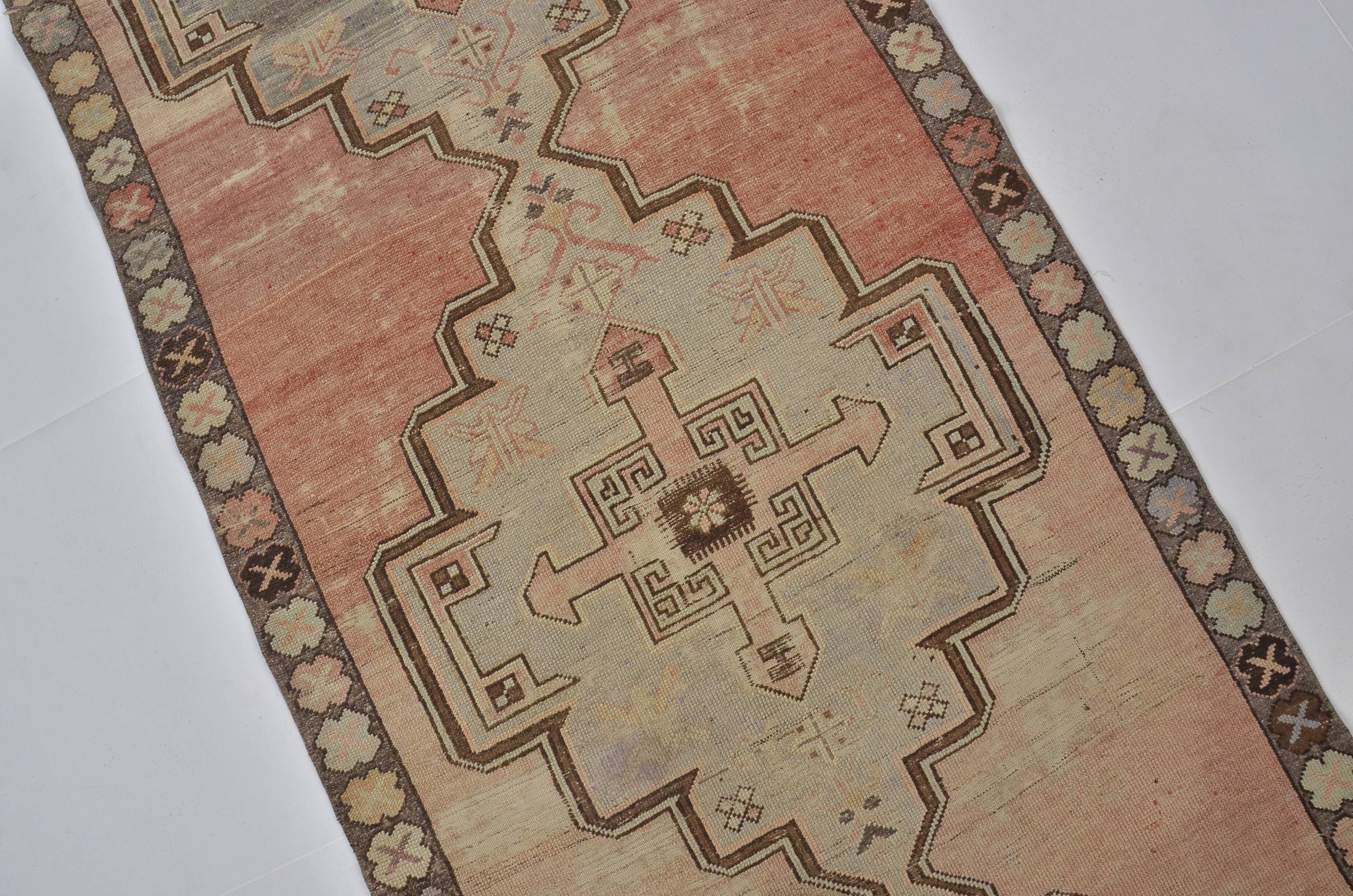 Vintage Antique Floral Oushak Rug sku 1286