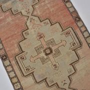 Vintage Antique Floral Oushak Rug sku 1286