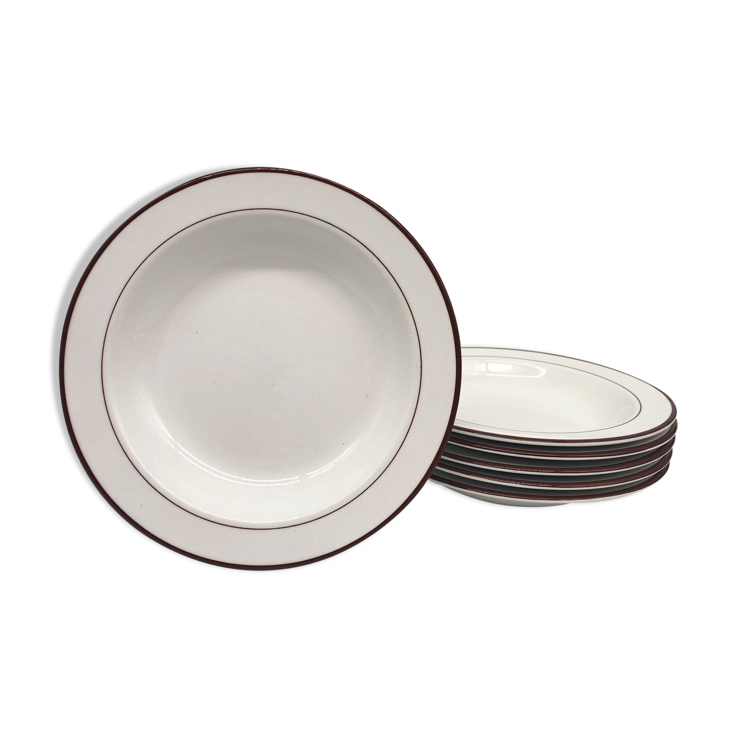6 assiettes creuses “ nuova fontebasso”, italie