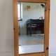 Miroir mural pin massif vintage