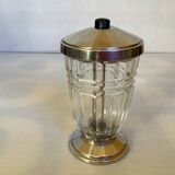 Sucrier saupoudreuse métal argenté argit art déco