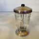 Silver-plated metal sugar bowl shaker Art Deco