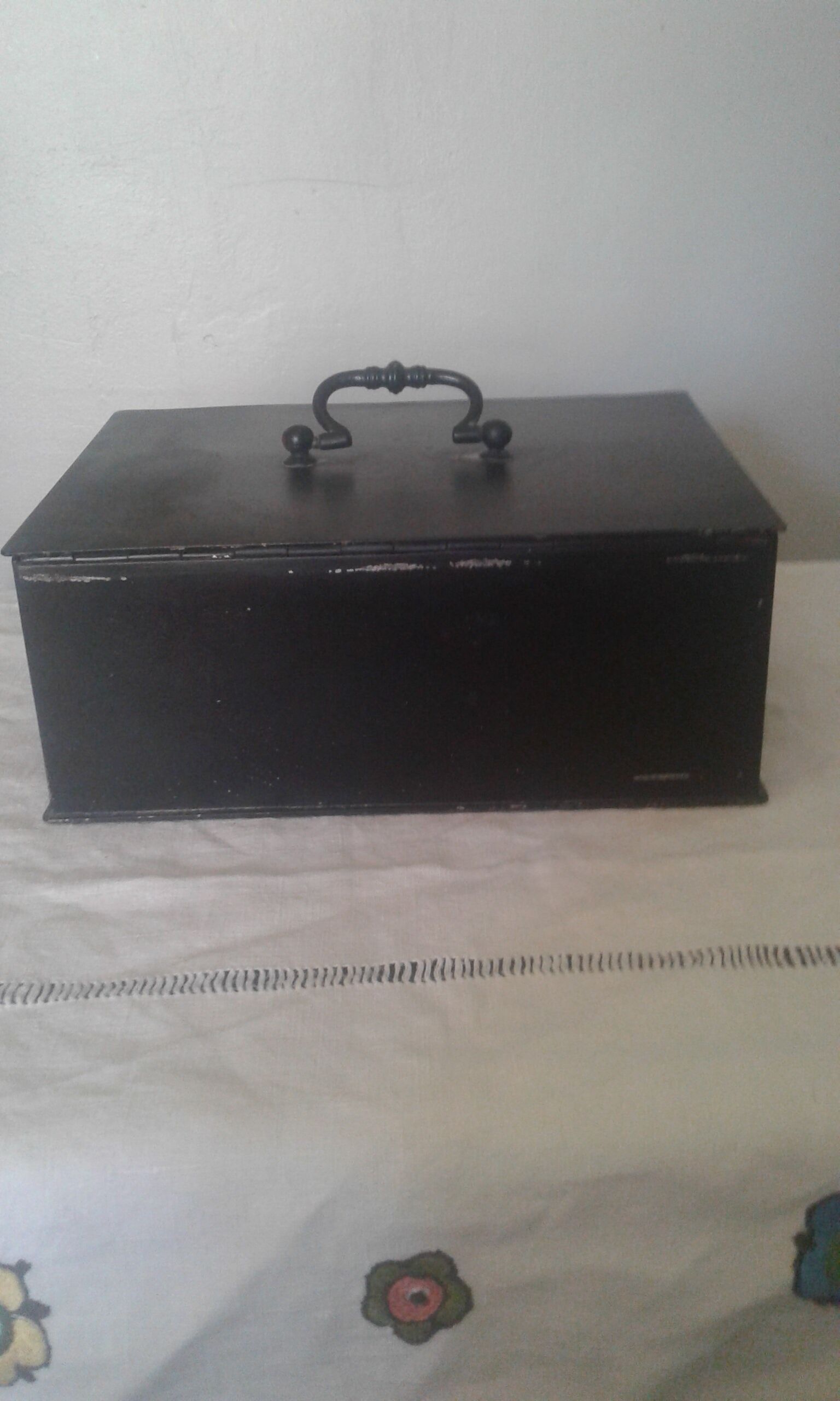 Antique combination steel safe