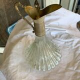 Silver metal decanter carafe