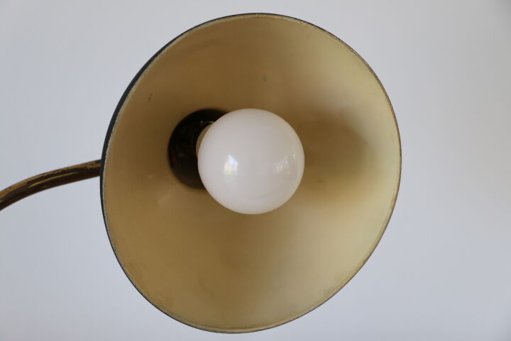 Black brass table lamp 370mm