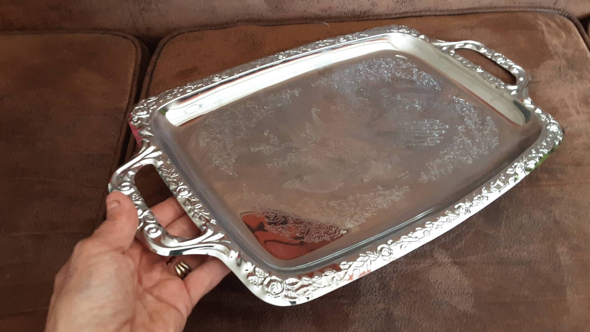 Vintage metal tray