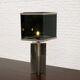 Italian architectural table lamp in acrylic and chrome, 1970s.