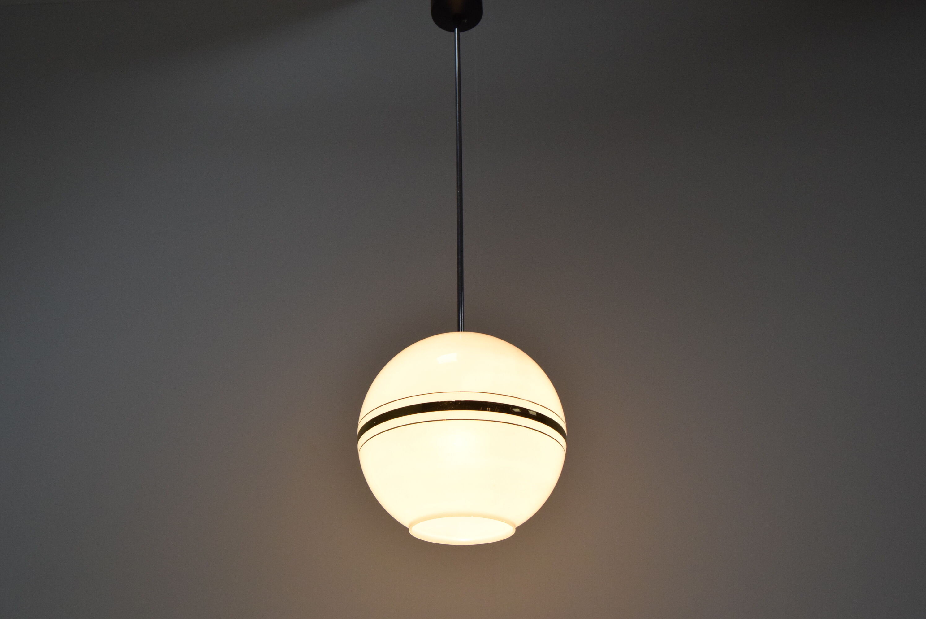 Mid-century Glass Pendant Napako,1970