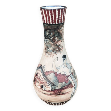 Basque stoneware vase Ciboure Le Corrone