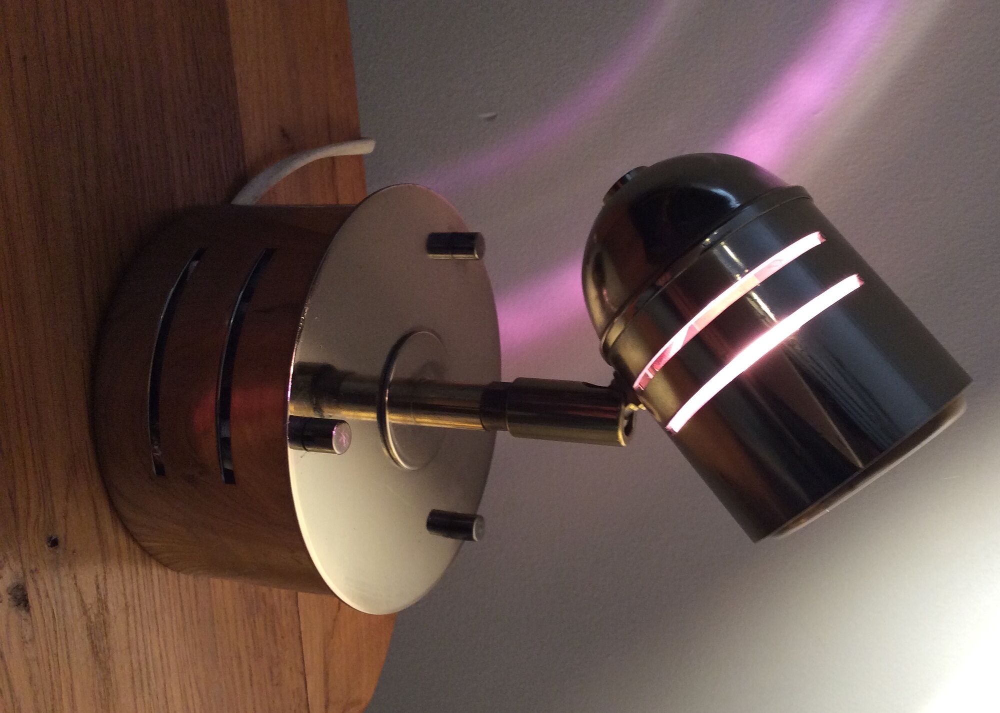 Pair of deknudt sconces in brass and chrome from the 70s