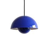 Blue Flowerpot pendant lamp by Verner Panton for Louis Poulsen, Denmark 60s