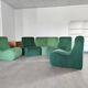 Modular green corner sofa 1970s