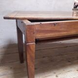 Solid walnut kneading table old XIX°