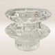 Pair of glass candlesticks