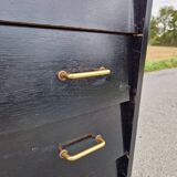 Old chest of drawers with compass feet
