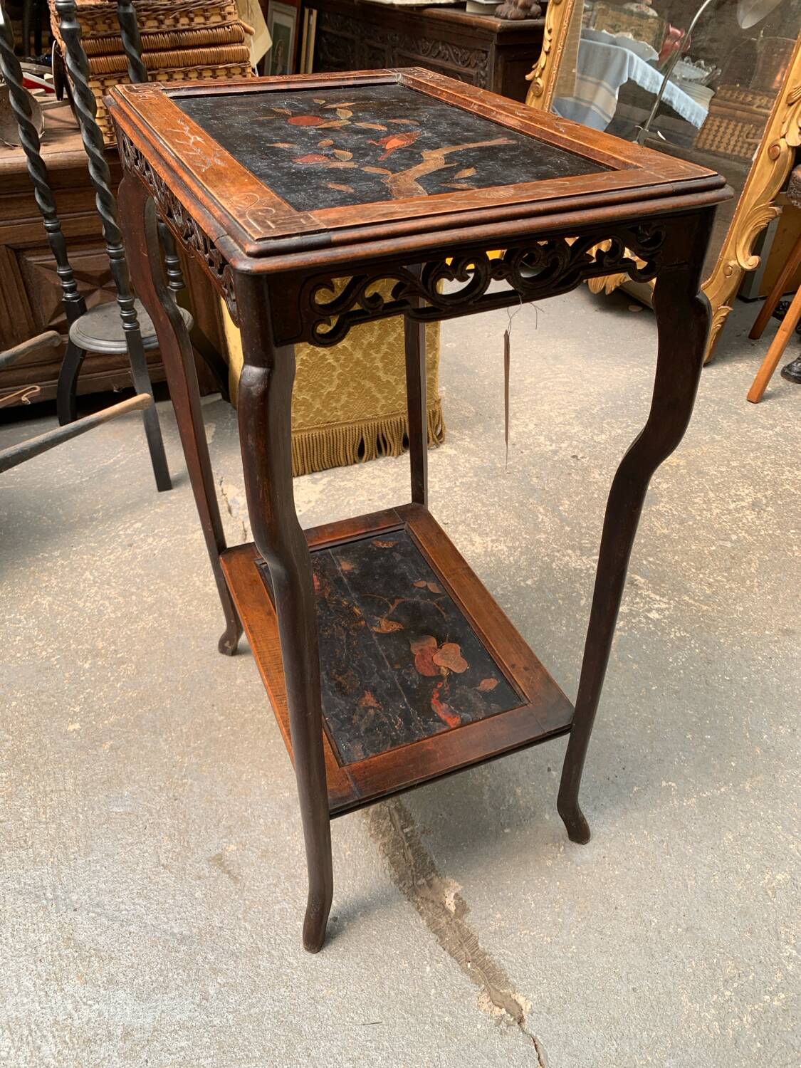 Asian pedestal table