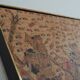 Large traditional Balinese painting on Kamasan Wayang vintage fabric.