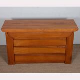 Vintage chest of drawers in solid elm by Luigi Gorgoni, 1970.