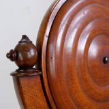 Mahogany Psyche barber mirror - Turned Wood 19th century