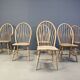 Vintage Windsor Style Dining Chairs, 1960s - Set of 6