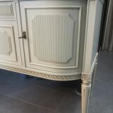 Enfilade style Louis XVI lacquered cream