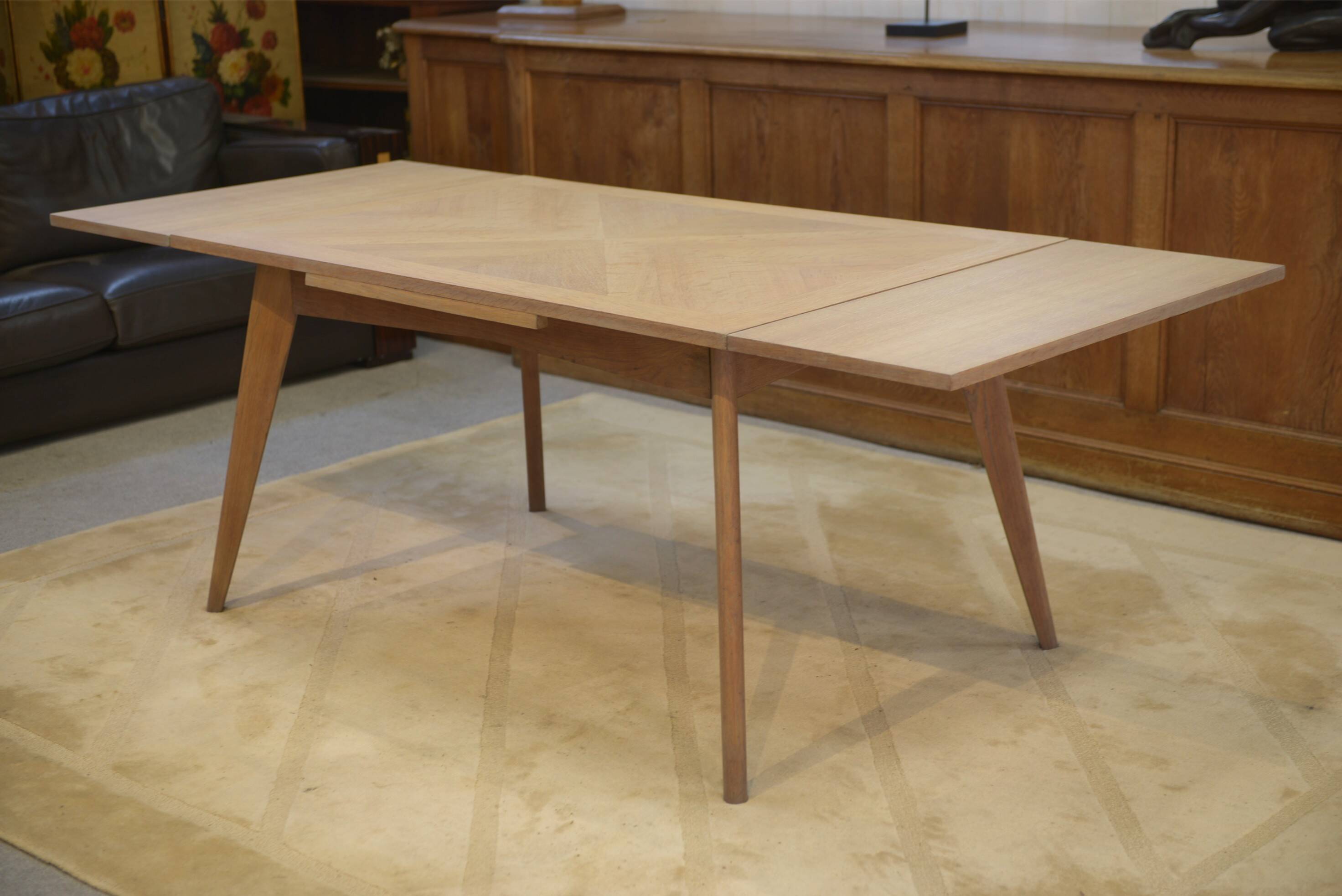 Table en chêne cérusé 1960’s
