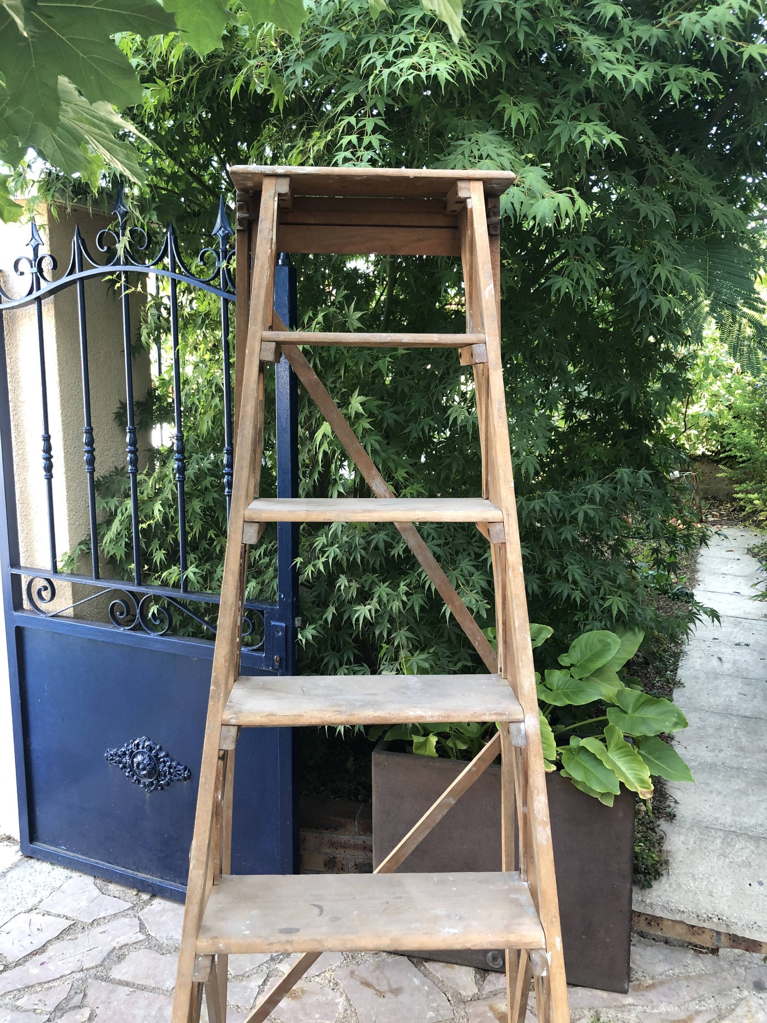 Wooden stepladder