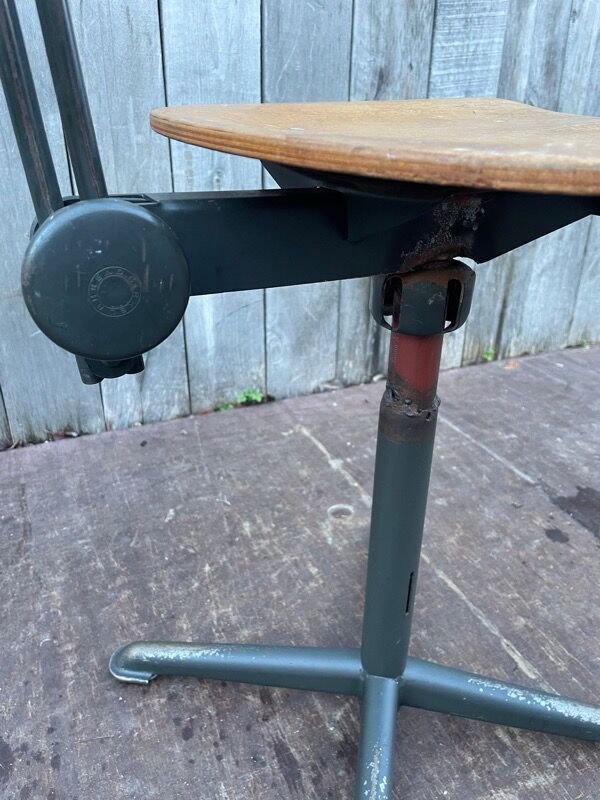 Vintage Friso Kramer adjustable workshop stool for Ahrend De Cirkel