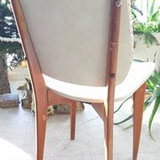 Vintage 1950s 60s dining room chair with tapered legs