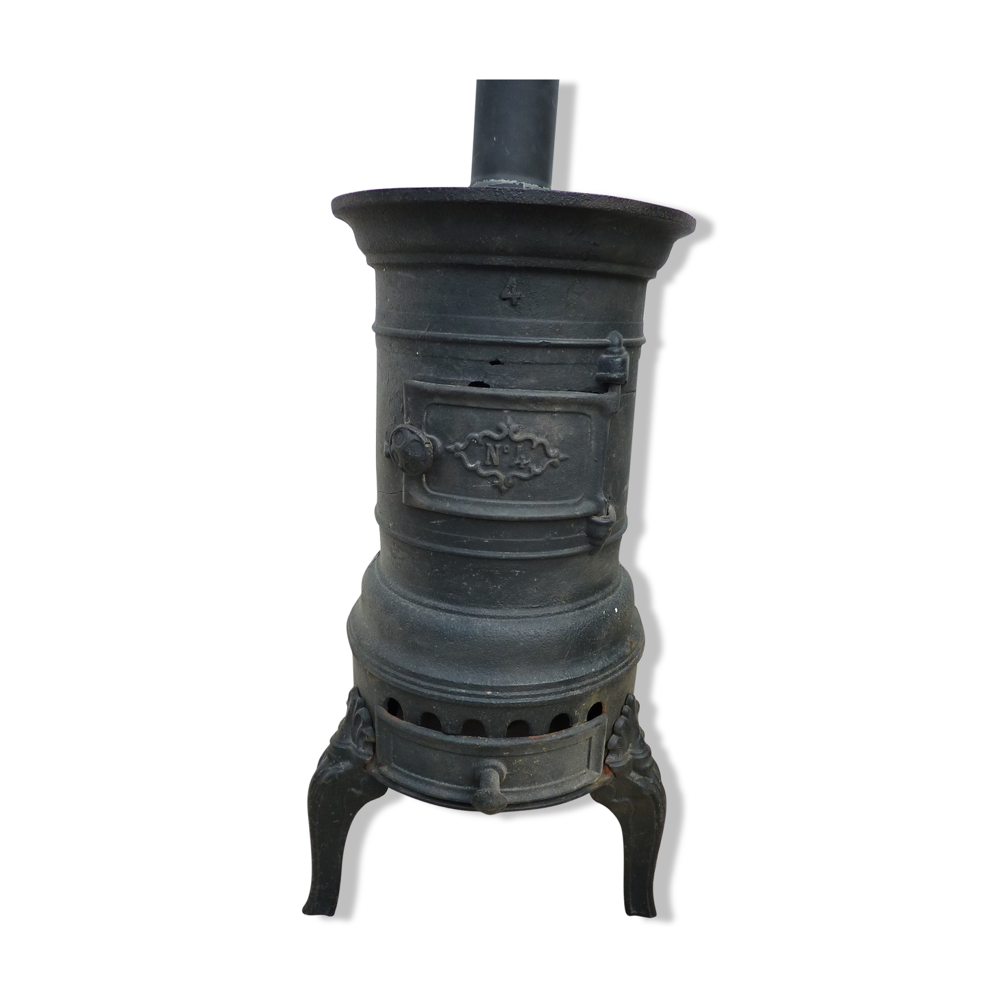 Old cast iron wood stove