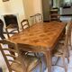 6 cherry wood chairs in Louis XV style