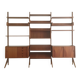 Mid-Century Modular Wall Unit Ergo in teak by John Texmon and Einar Blindheim for Blindheim Möbelfabrikk, 1960s.